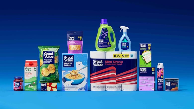 Walmart Unveils Redesign of Great Value, Its Flagship Private Brand
