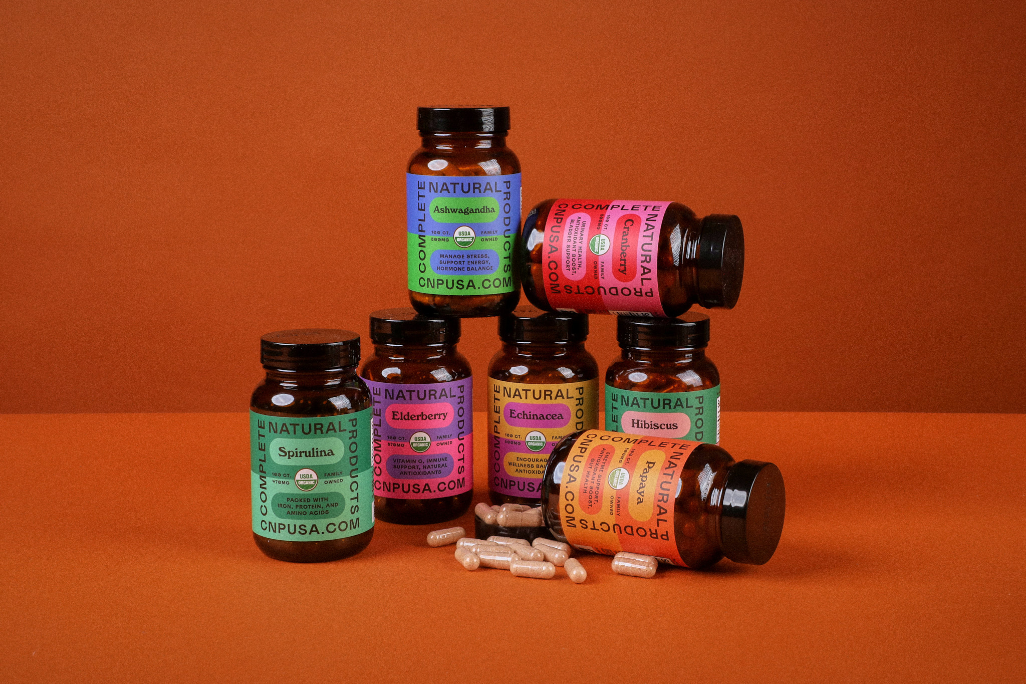 Young Jerks Brings Order to Complete Natural Products Through a Color-Forward Brand System