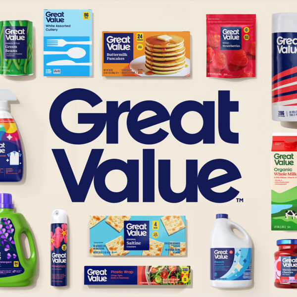 Walmart Streamlines Private Label Brand Great Value With a Sleek Redesign Across 10,000 Products