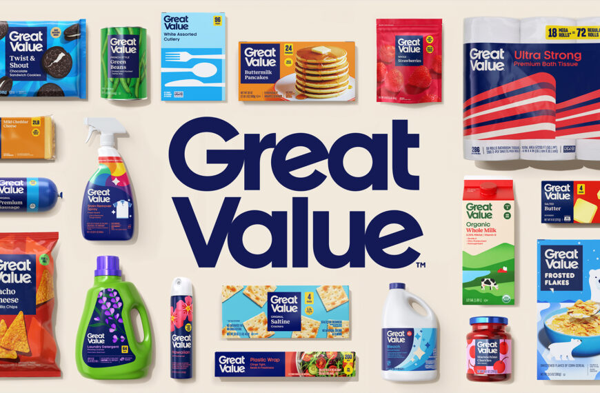Walmart Streamlines Private Label Brand Great Value With a Sleek Redesign Across 10,000 Products