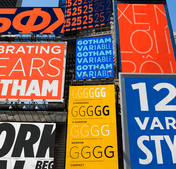 Monotype Celebrates 25 Years of Gotham with Release of Gotham Variable Typeface