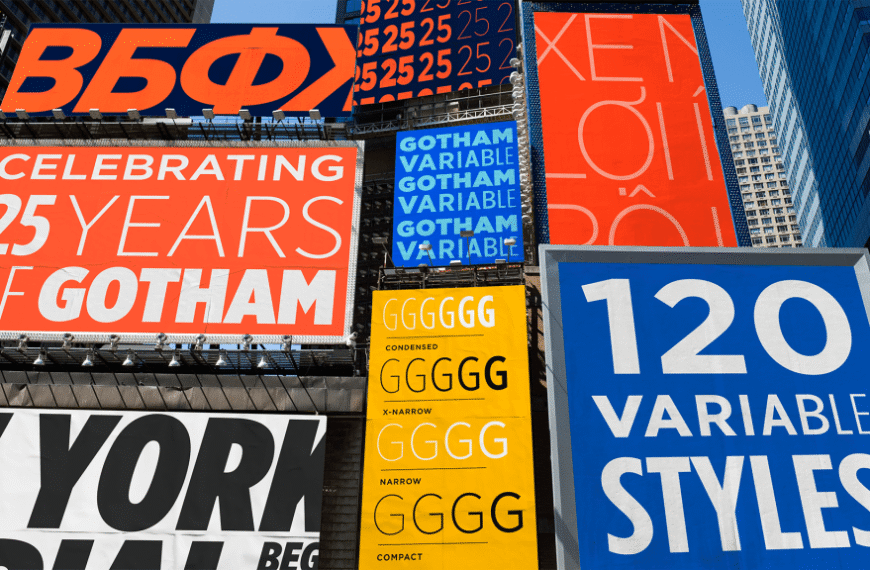 Monotype Celebrates 25 Years of Gotham with Release of Gotham Variable Typeface