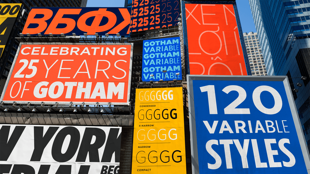 Monotype Celebrates 25 Years of Gotham with Release of Gotham Variable Typeface