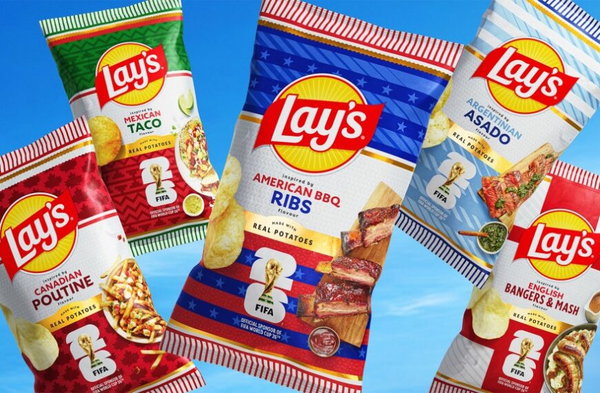 Lay’s Turned Soccer Scarves Into Country-Coded Chip Bags For The World Cup