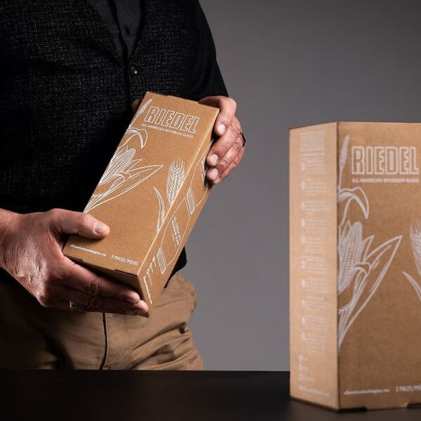 Mondi develops brown kraftliner packaging for Riedel Glas