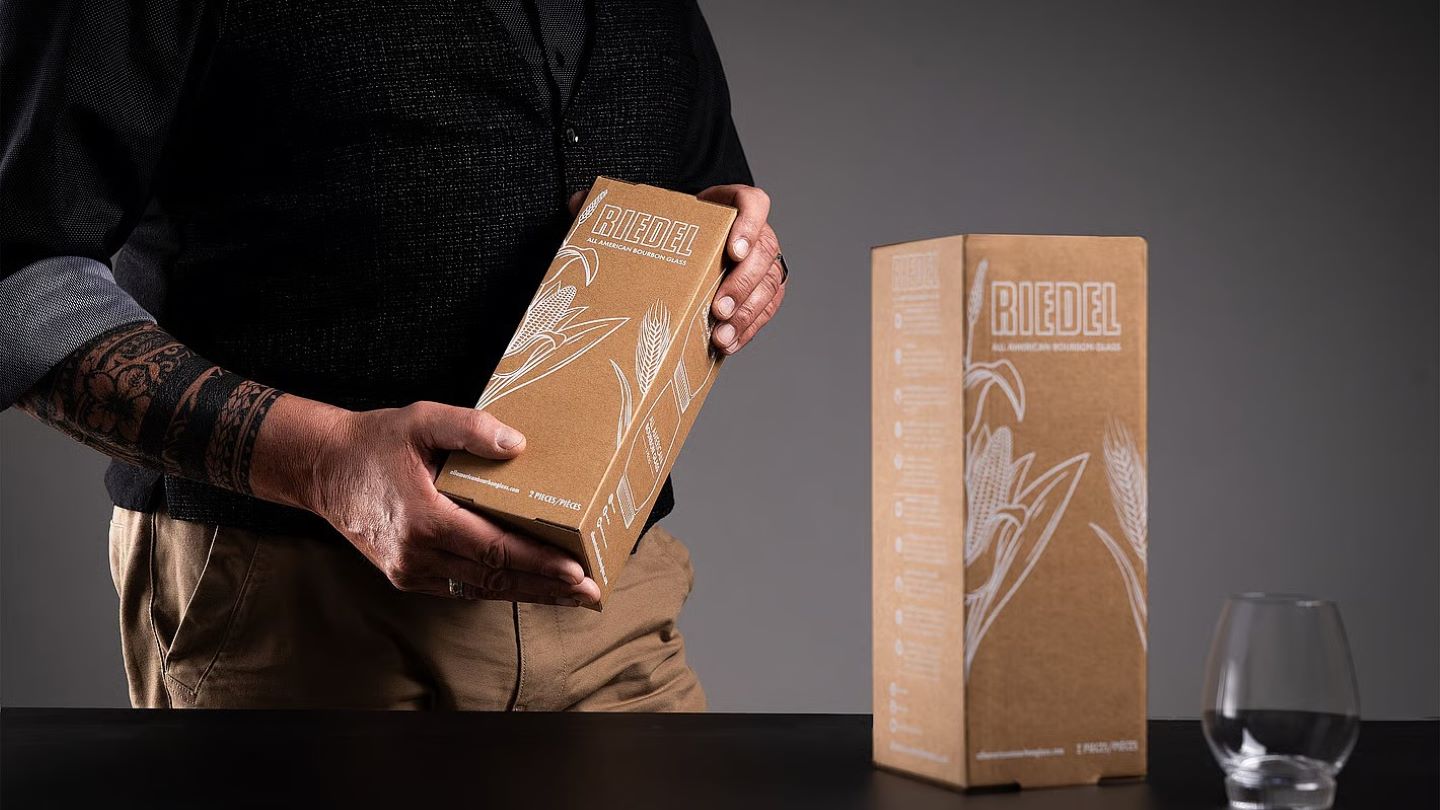 Mondi develops brown kraftliner packaging for Riedel Glas