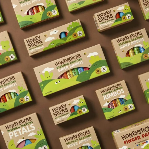 Milk Gives Honeysticks an Award-Winning Rebrand Infused with Joy (Over Toxins)