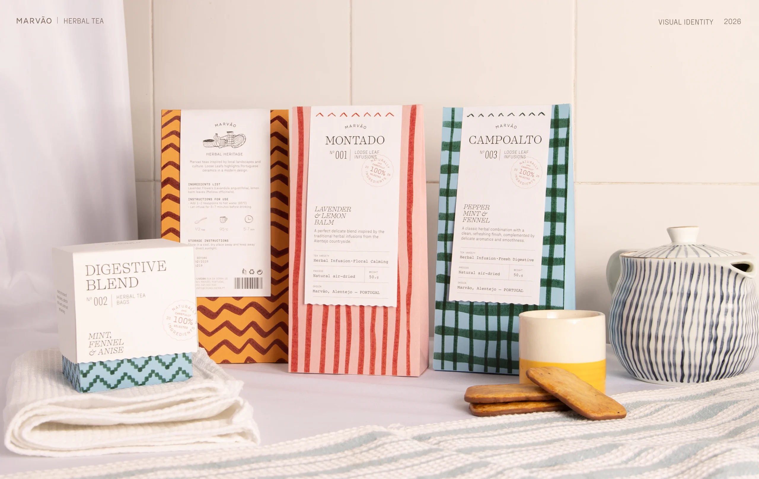 Marvão Tea Weaves Together Hand-Drawn Patterns