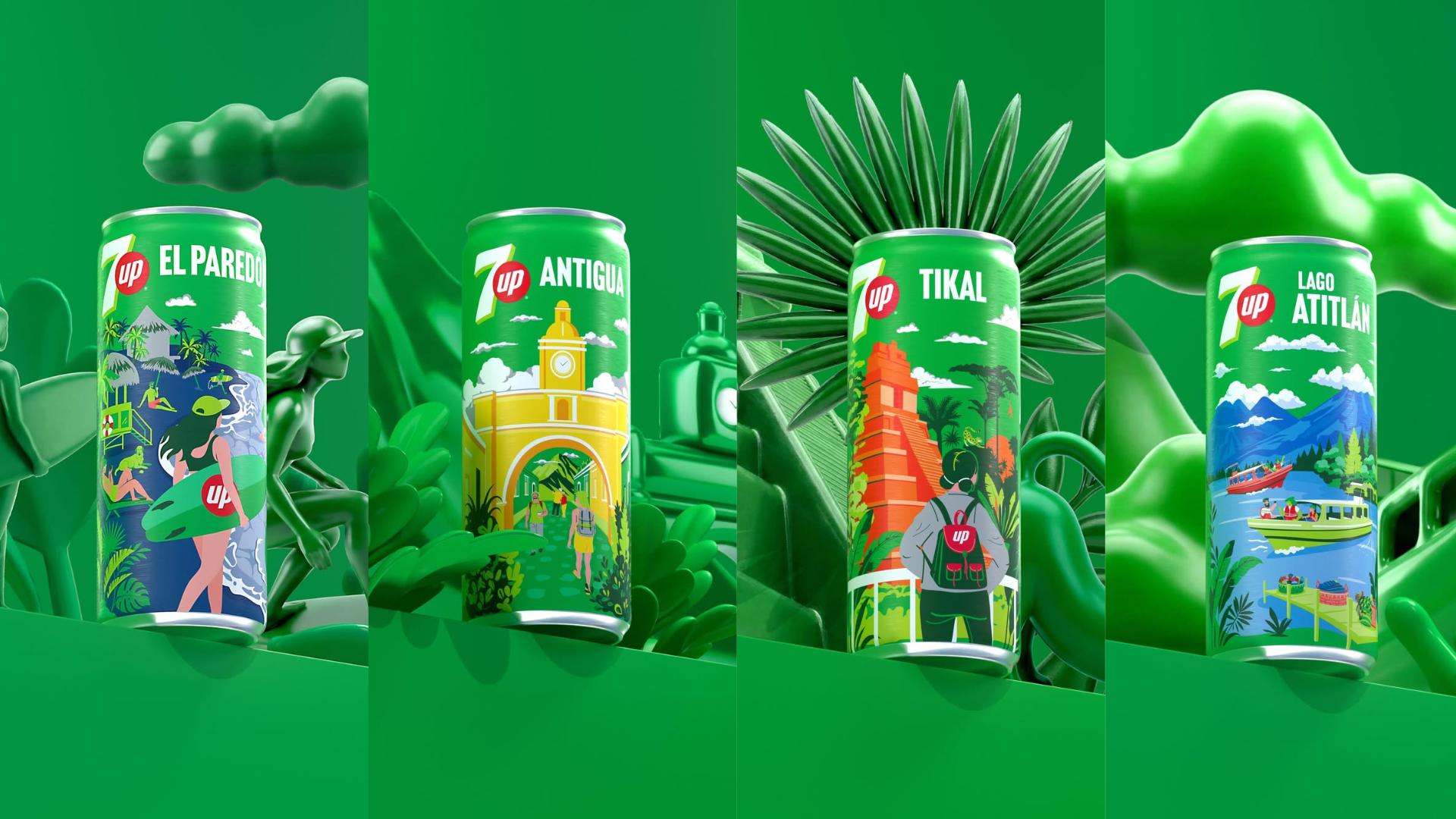 7UP Turned Four Guatemalan Destinations Into Cans Worth Collecting