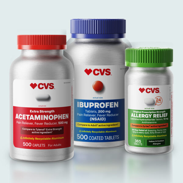 CVS Swaps Plastic OTC Bottles for Aluminum