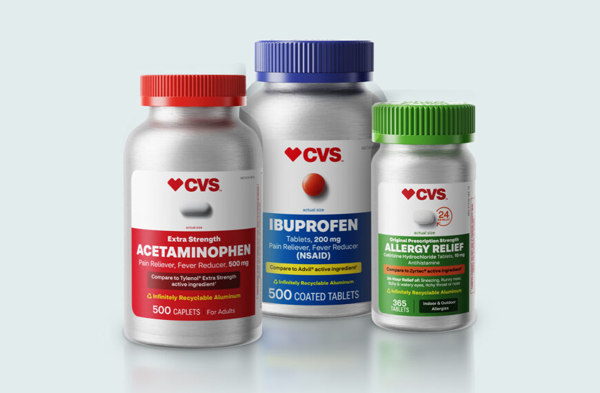 CVS Swaps Plastic OTC Bottles for Aluminum