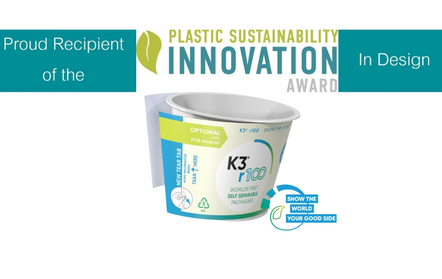 Greiner Packaging's K3® r100 Earns Plastic Sustainability Innovation Award