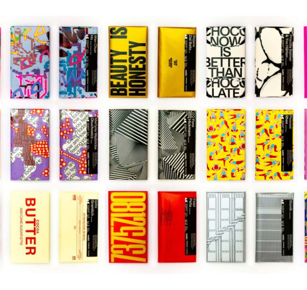 100 Top Designers Used Chocolate Bar Wrappers  as a Canvas for AGI Open 2025