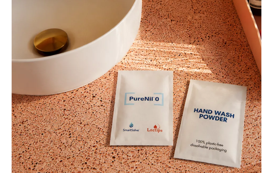 Lactips and SmartSolve unveil water-soluble, microplastic-free packaging